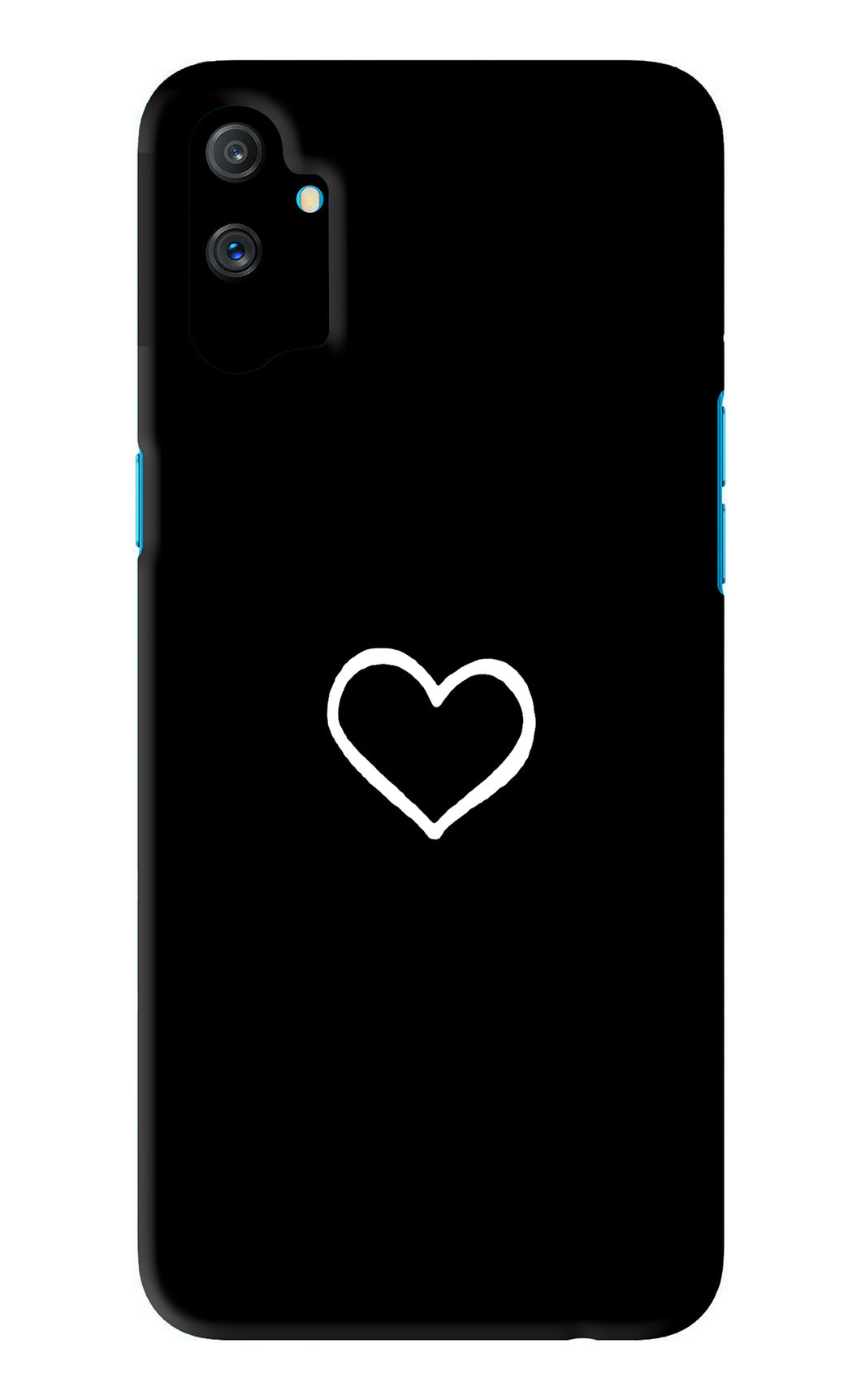 Heart Realme C3 Back Skin Wrap