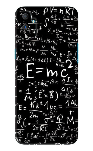 Physics Albert Einstein Formula Realme C3 Back Skin Wrap