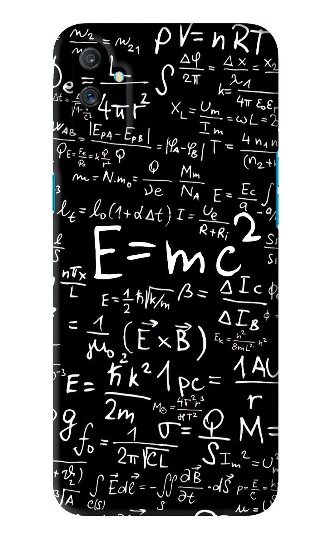 Physics Albert Einstein Formula Realme C3 Back Skin Wrap