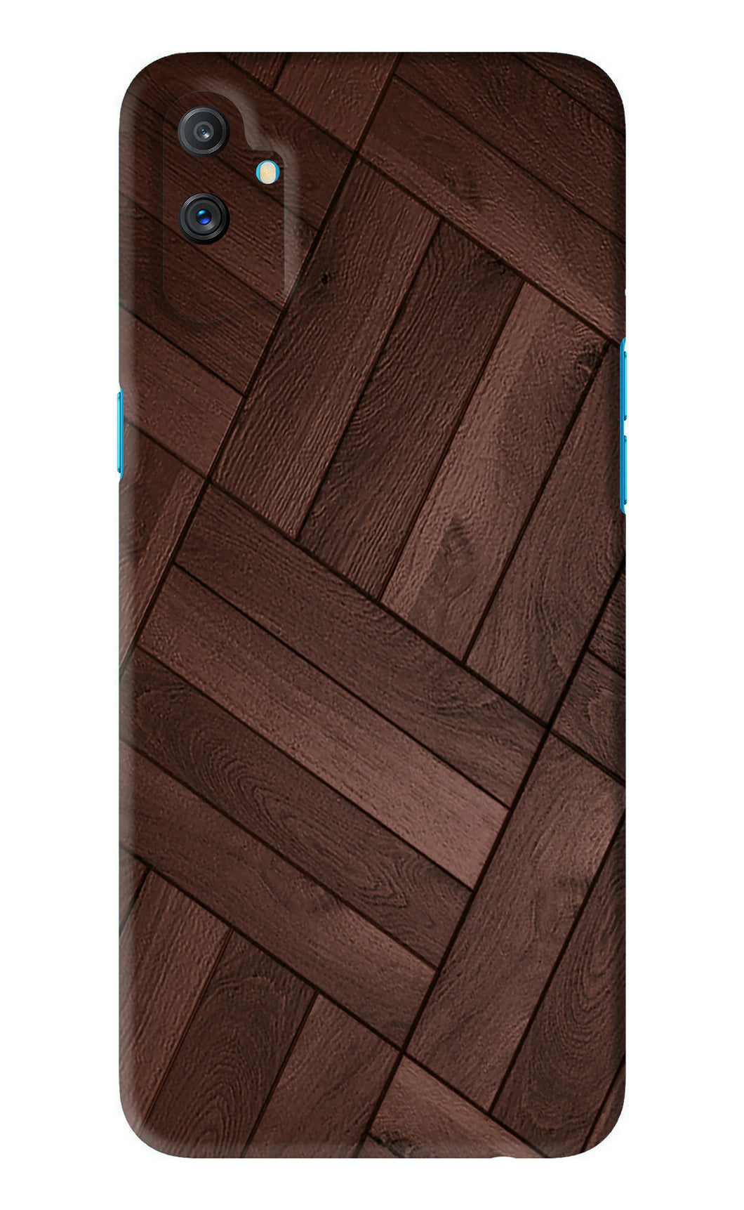 Wooden Texture Design Realme C3 Back Skin Wrap