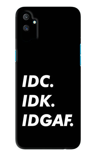 Idc Idk Idgaf Realme C3 Back Skin Wrap