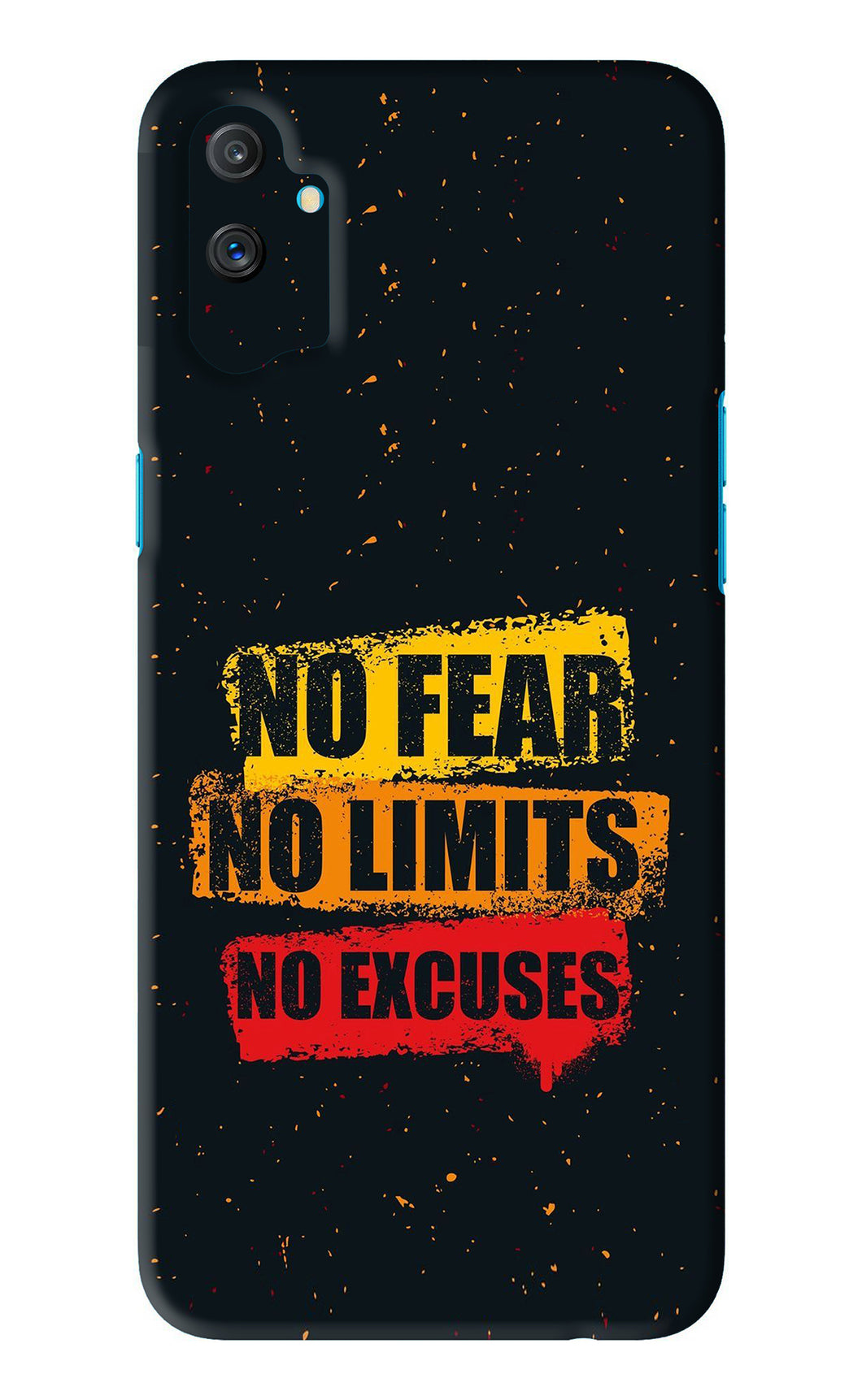 No Fear No Limits No Excuses Realme C3 Back Skin Wrap