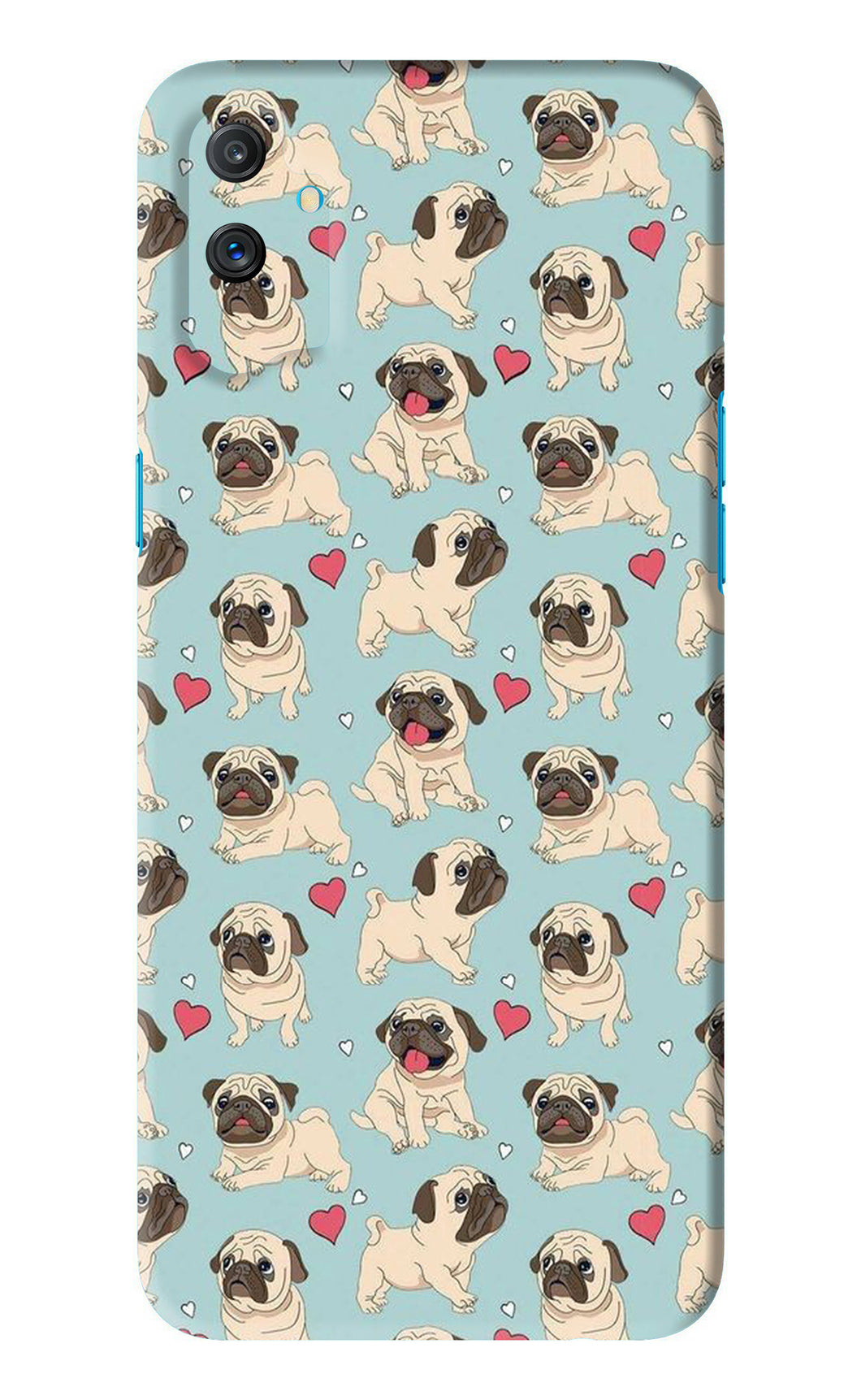 Pug Dog Realme C3 Back Skin Wrap