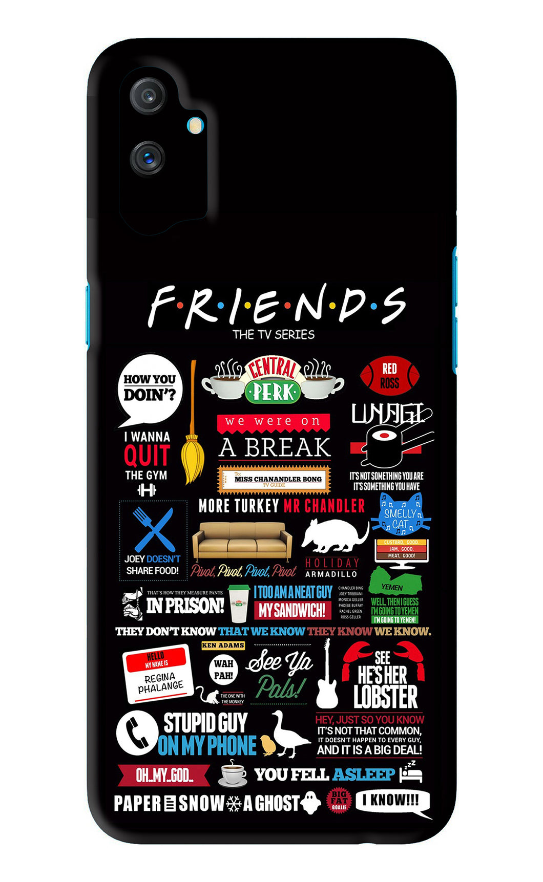 FRIENDS Realme C3 Back Skin Wrap