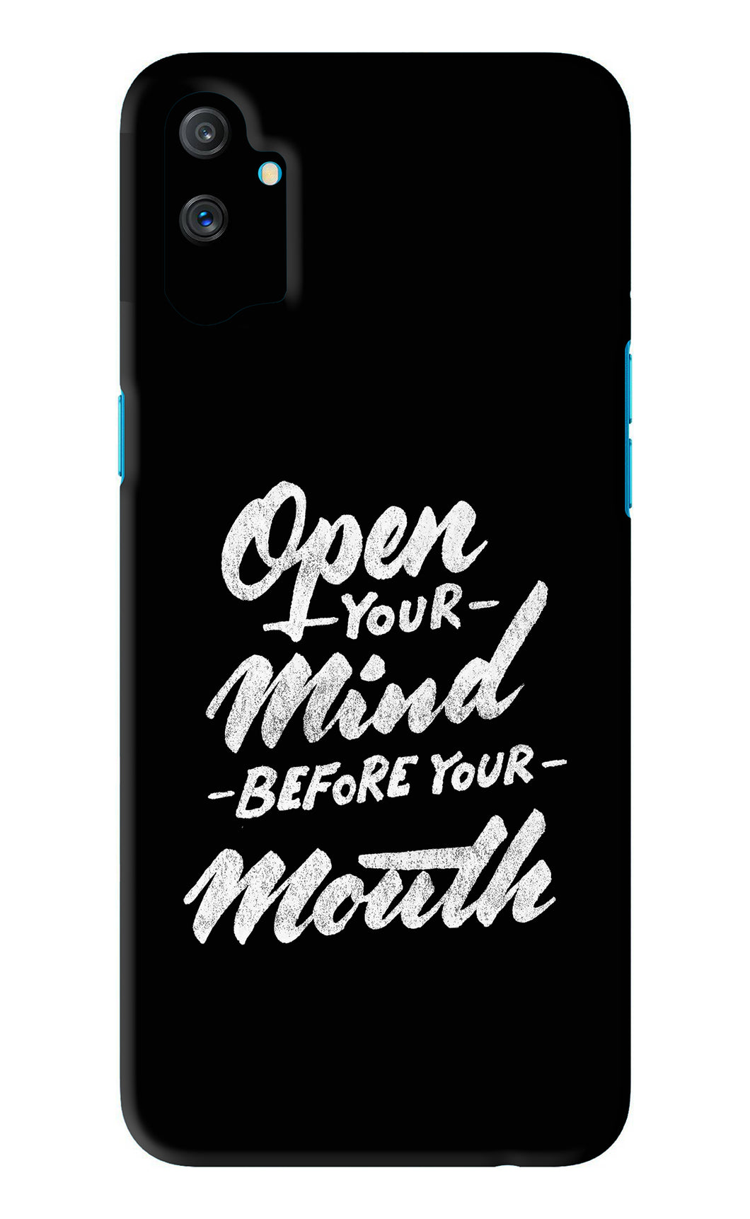 Open Your Mind Before Your Mouth Realme C3 Back Skin Wrap