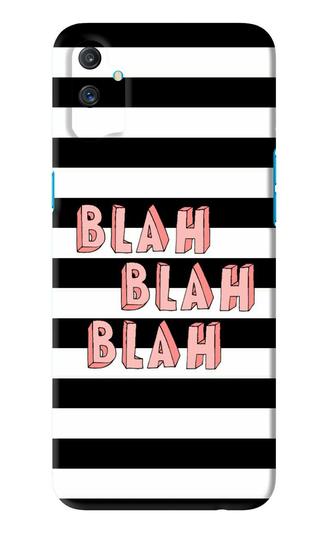 Blah Blah Blah Realme C3 Back Skin Wrap
