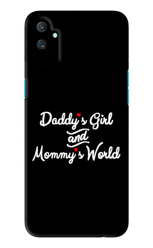 Daddy's Girl and Mommy's World Realme C3 Back Skin Wrap