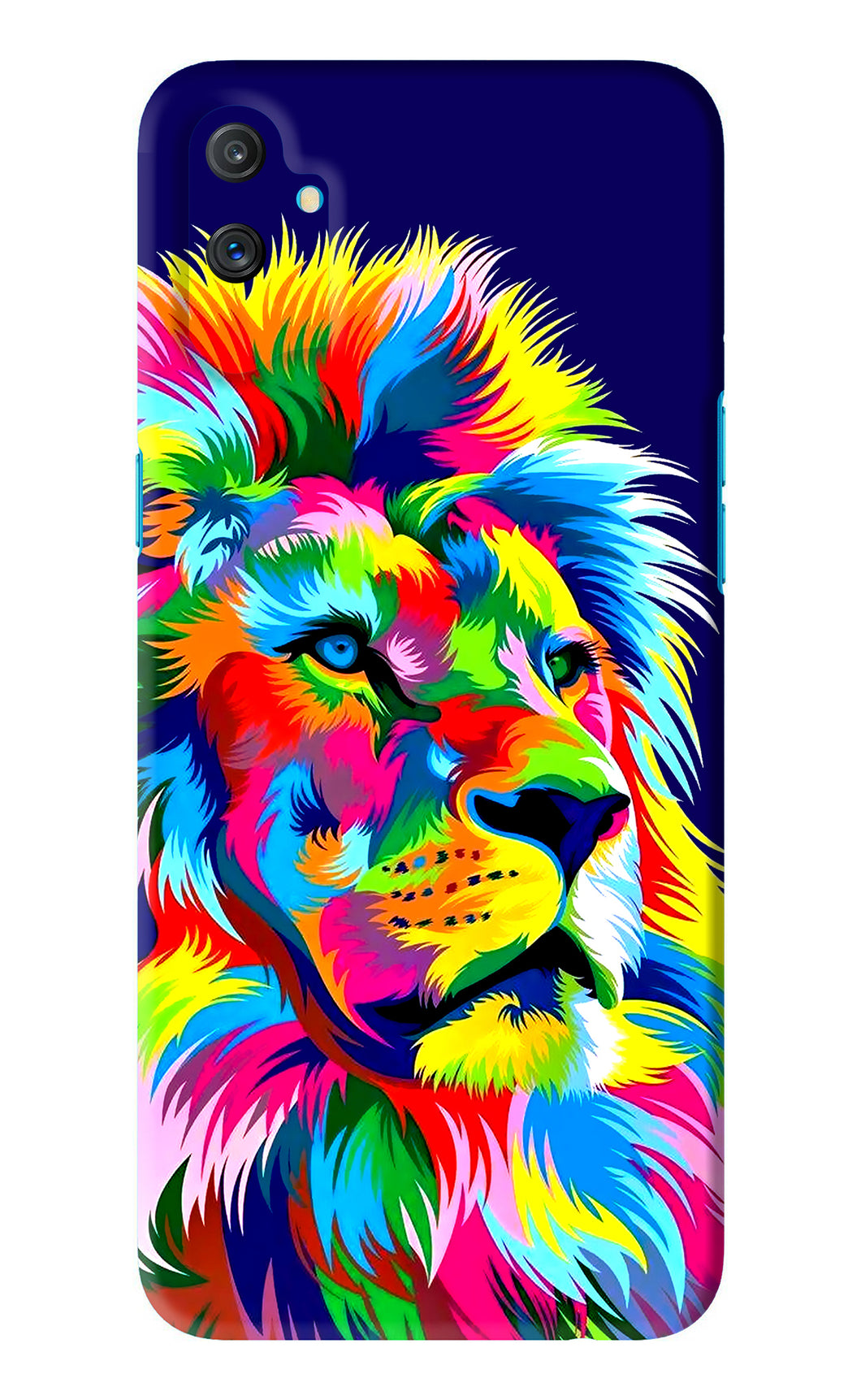 Vector Art Lion Realme C3 Back Skin Wrap