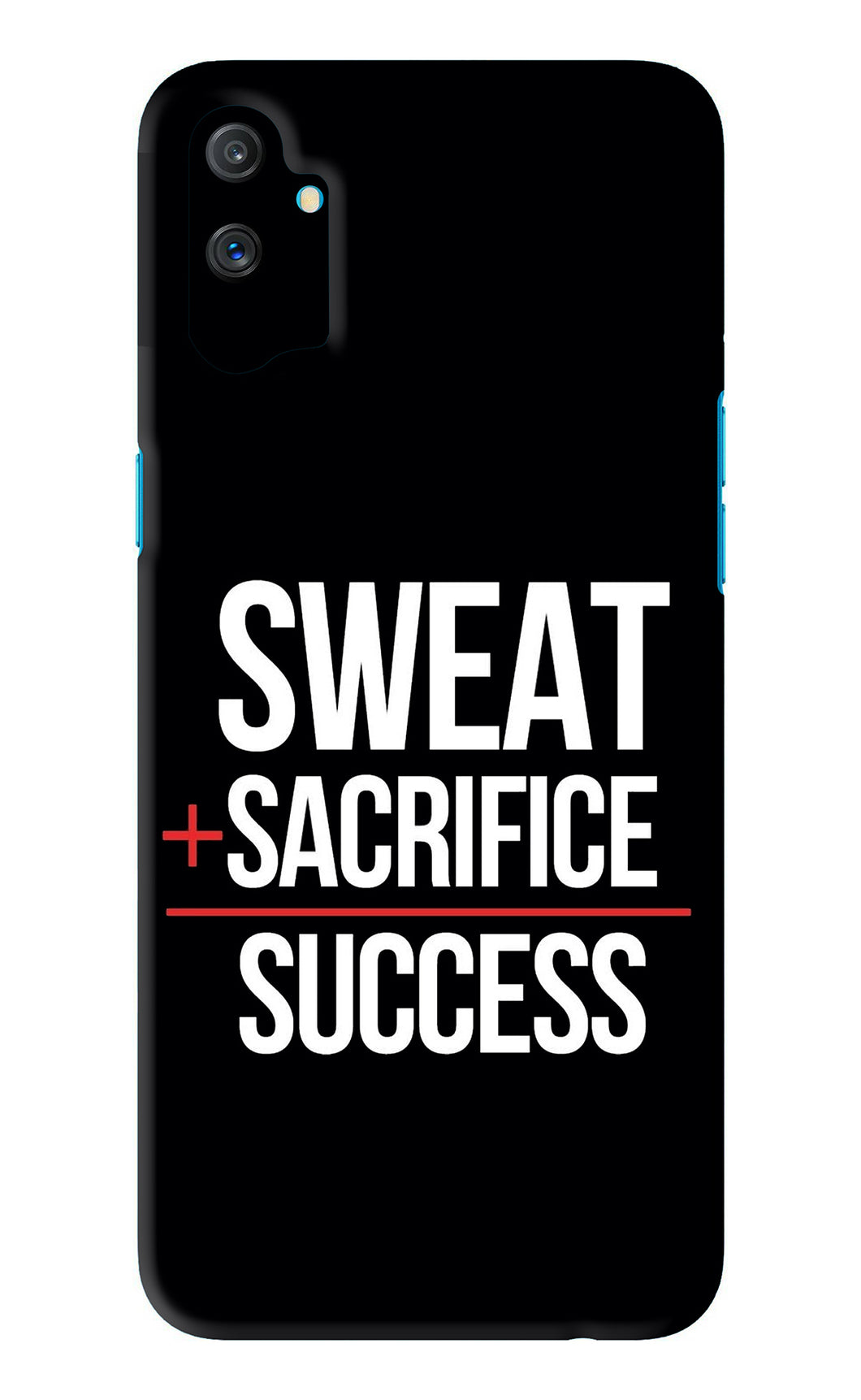 Sweat Sacrifice Success Realme C3 Back Skin Wrap