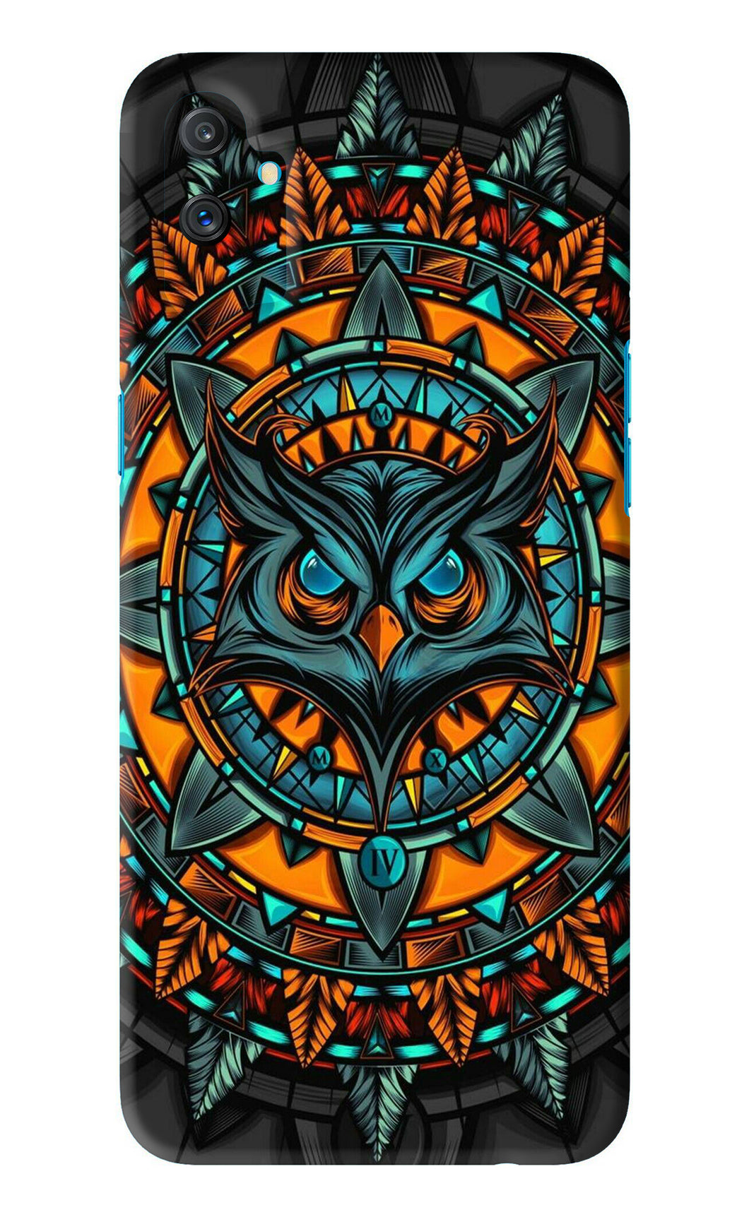 Angry Owl Art Realme C3 Back Skin Wrap