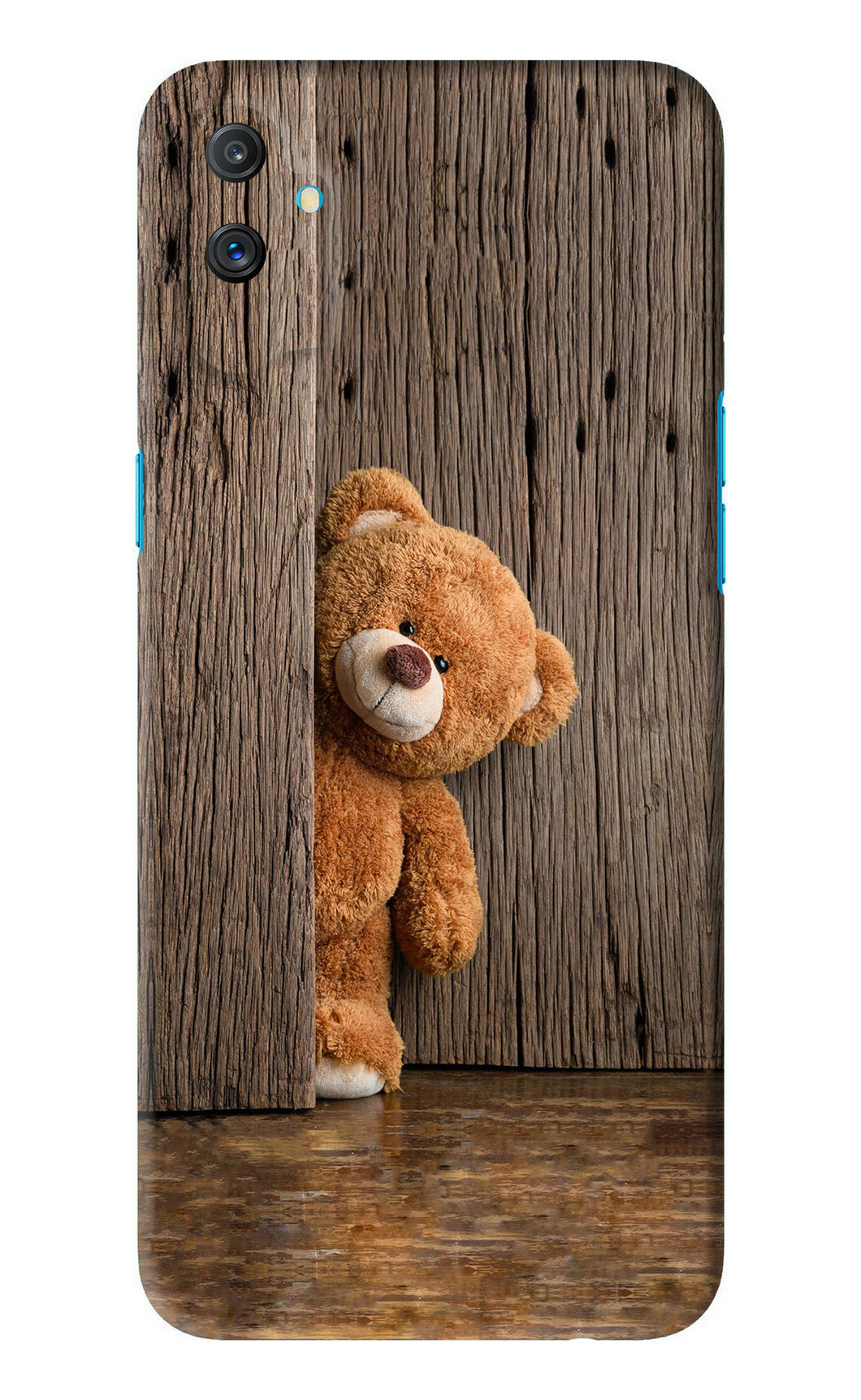 Teddy Wooden Realme C3 Back Skin Wrap