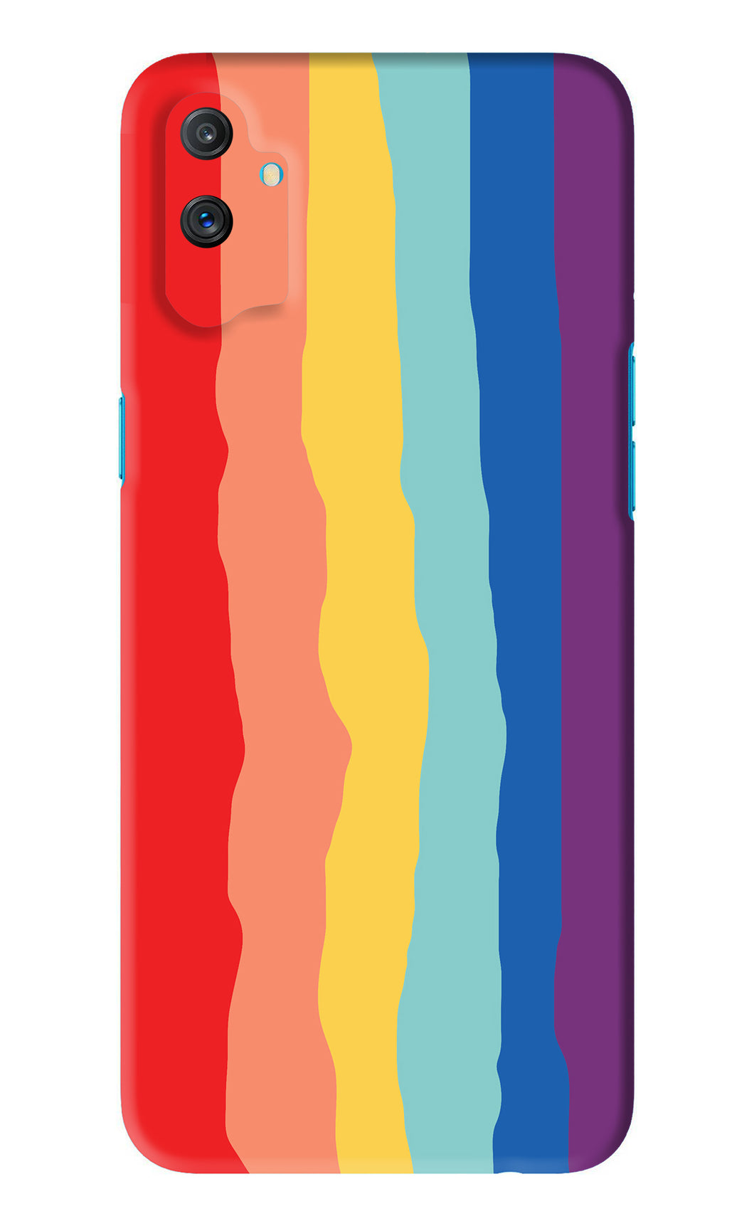 Rainbow Realme C3 Back Skin Wrap