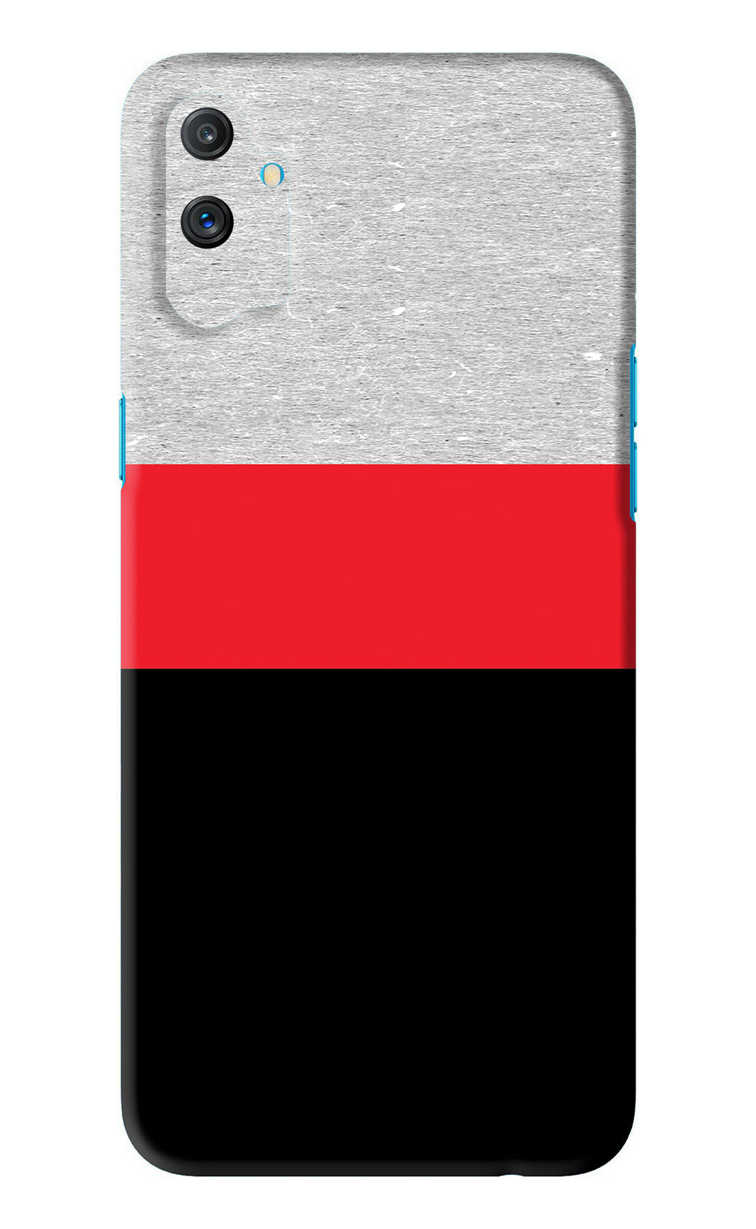 Tri Color Pattern Realme C3 Back Skin Wrap
