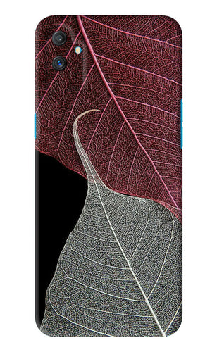 Leaf Pattern Realme C3 Back Skin Wrap