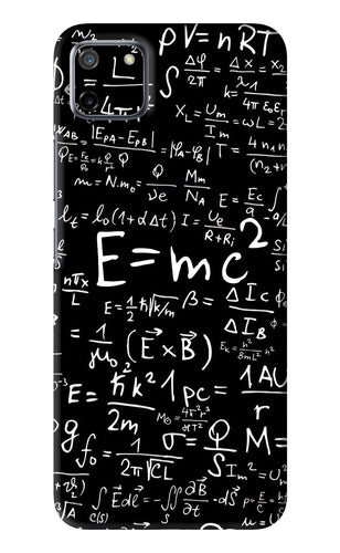 Physics Albert Einstein Formula Realme C11 Back Skin Wrap