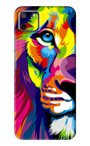 Lion Half Face Realme C11 Back Skin Wrap
