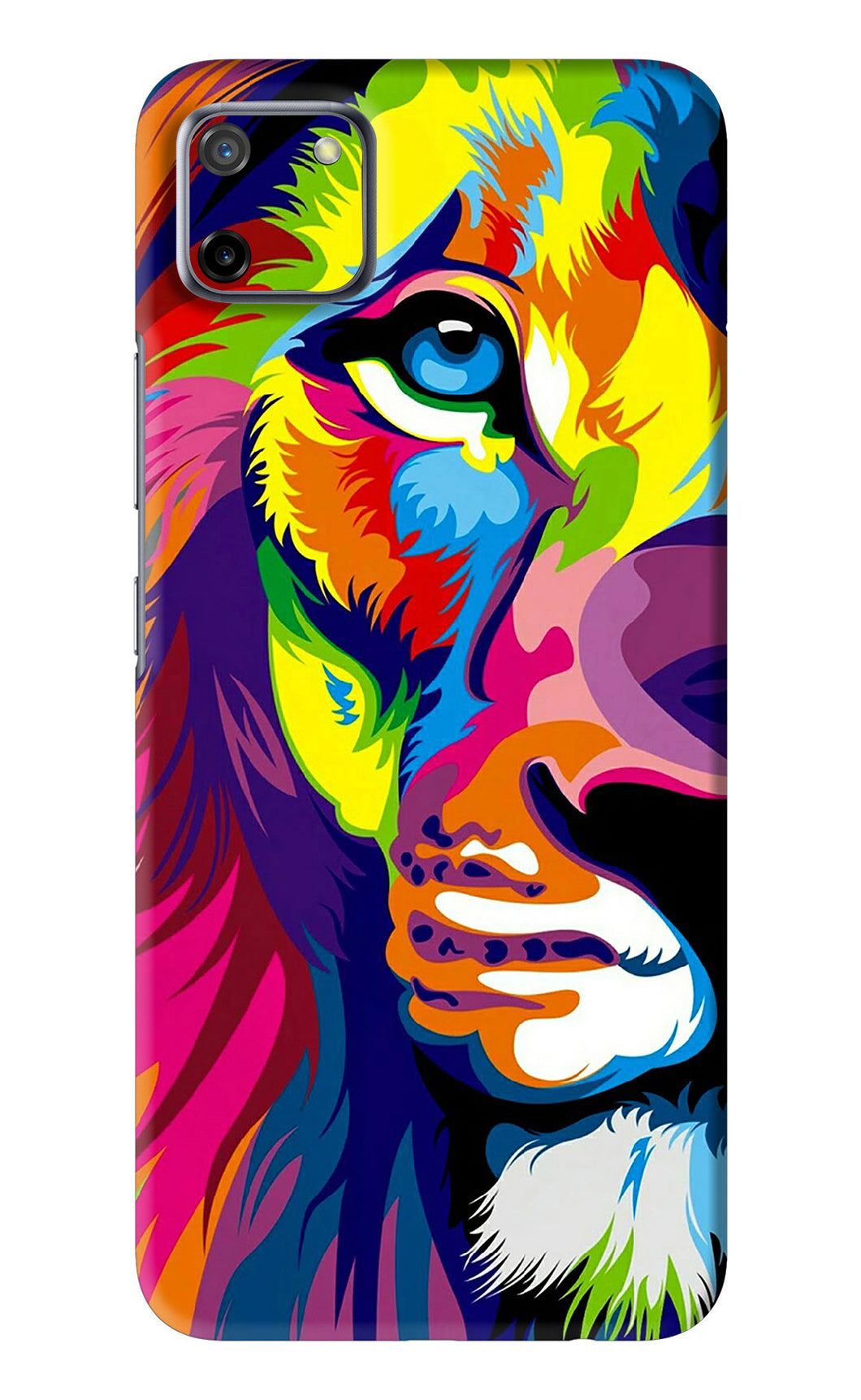 Lion Half Face Realme C11 Back Skin Wrap