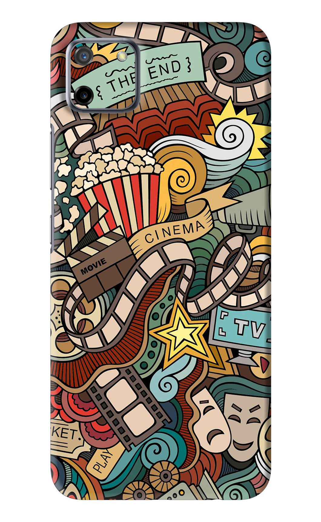 Cinema Abstract Realme C11 Back Skin Wrap