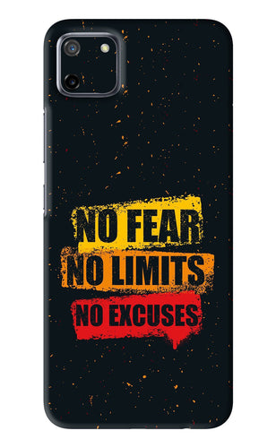 No Fear No Limits No Excuses Realme C11 Back Skin Wrap
