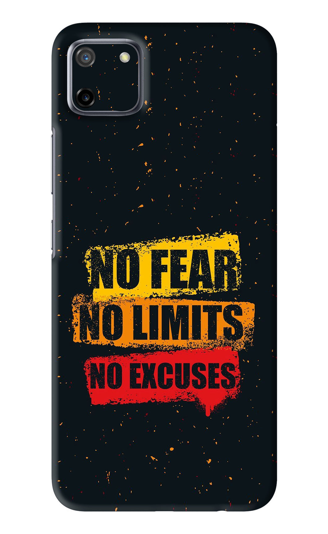 No Fear No Limits No Excuses Realme C11 Back Skin Wrap