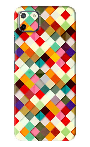 Geometric Abstract Colorful Realme C11 Back Skin Wrap