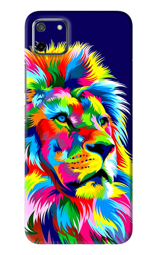 Vector Art Lion Realme C11 Back Skin Wrap