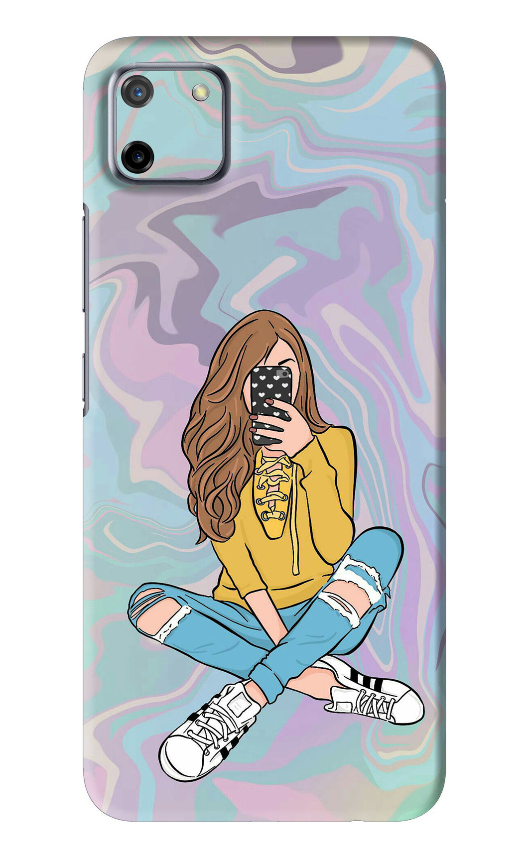 Selfie Girl Realme C11 Back Skin Wrap