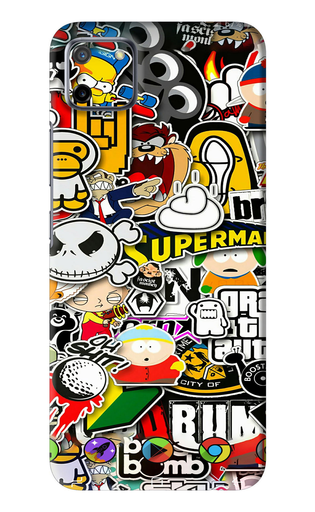 Sticker Bomb Realme C11 Back Skin Wrap