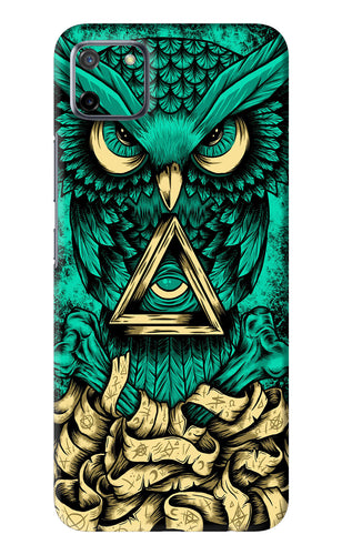 Green Owl Realme C11 Back Skin Wrap