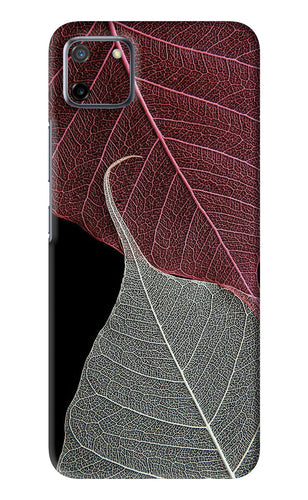 Leaf Pattern Realme C11 Back Skin Wrap