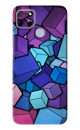 Cubic Abstract Realme C12 Back Skin Wrap