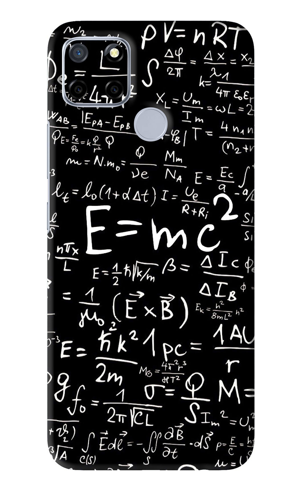 Physics Albert Einstein Formula Realme C12 Back Skin Wrap