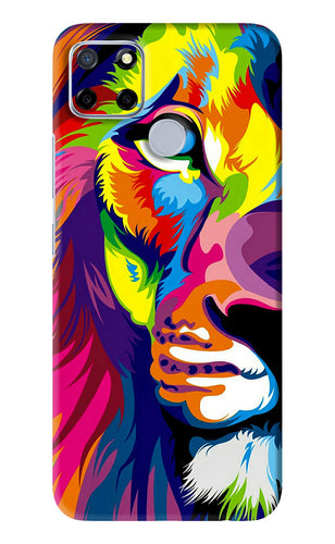 Lion Half Face Realme C12 Back Skin Wrap