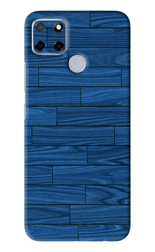 Blue Wooden Texture Realme C12 Back Skin Wrap