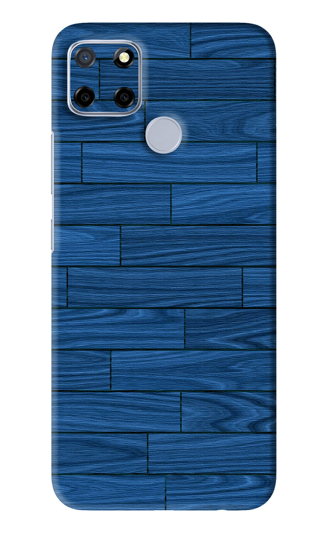 Blue Wooden Texture Realme C12 Back Skin Wrap