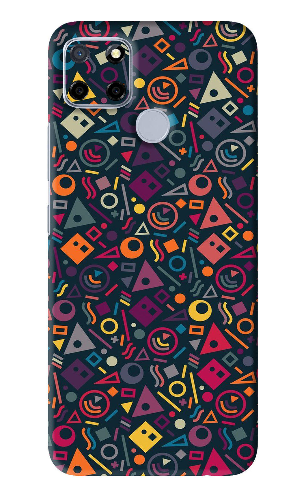 Geometric Abstract Realme C12 Back Skin Wrap