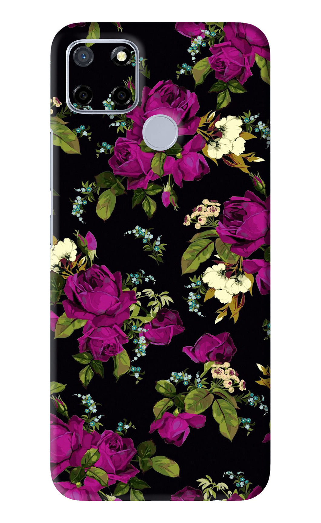 Flowers 3 Realme C12 Back Skin Wrap
