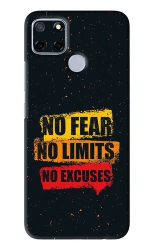 No Fear No Limits No Excuses Realme C12 Back Skin Wrap