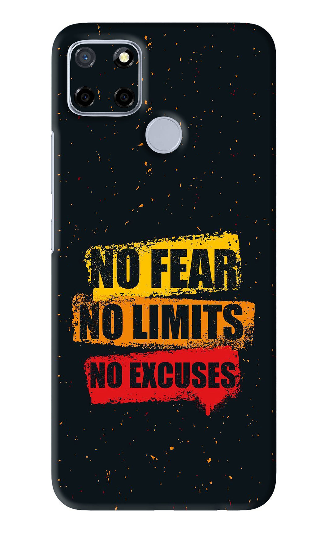 No Fear No Limits No Excuses Realme C12 Back Skin Wrap