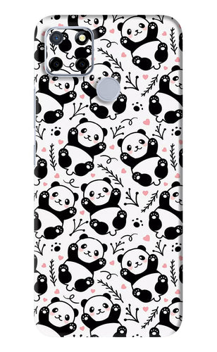 Cute Panda Realme C12 Back Skin Wrap