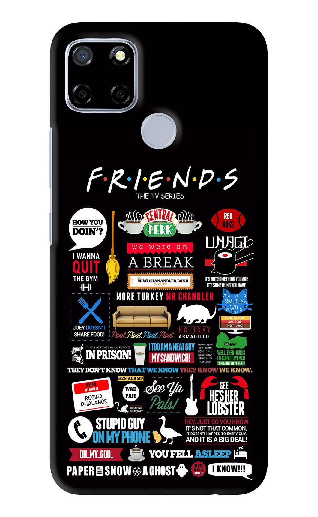 FRIENDS Realme C12 Back Skin Wrap