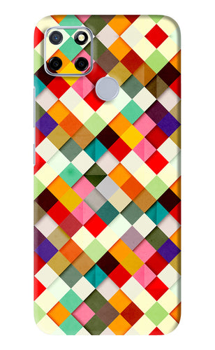 Geometric Abstract Colorful Realme C12 Back Skin Wrap