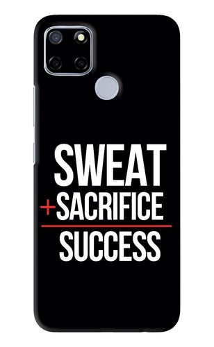 Sweat Sacrifice Success Realme C12 Back Skin Wrap