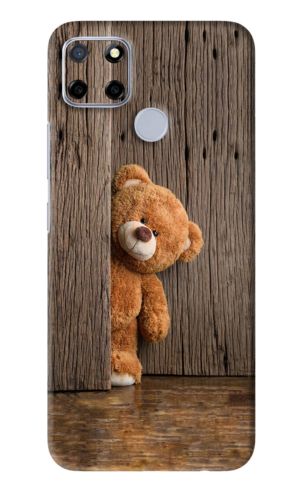 Teddy Wooden Realme C12 Back Skin Wrap