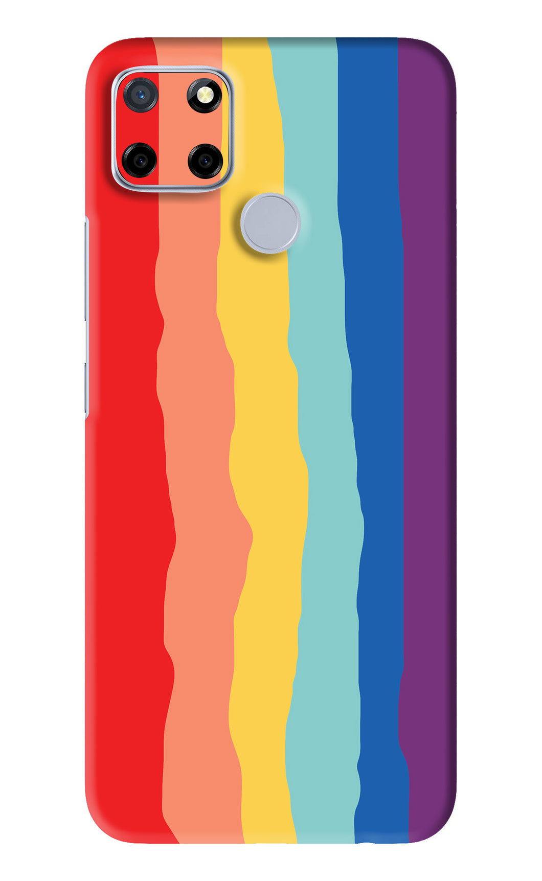 Rainbow Realme C12 Back Skin Wrap