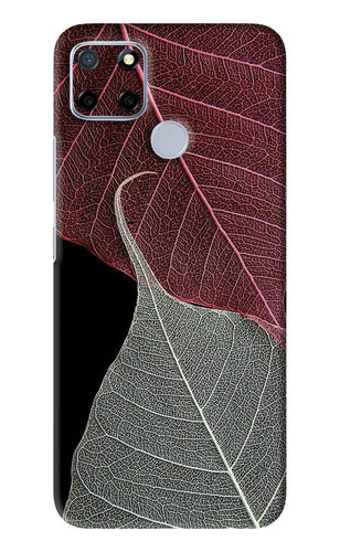 Leaf Pattern Realme C12 Back Skin Wrap