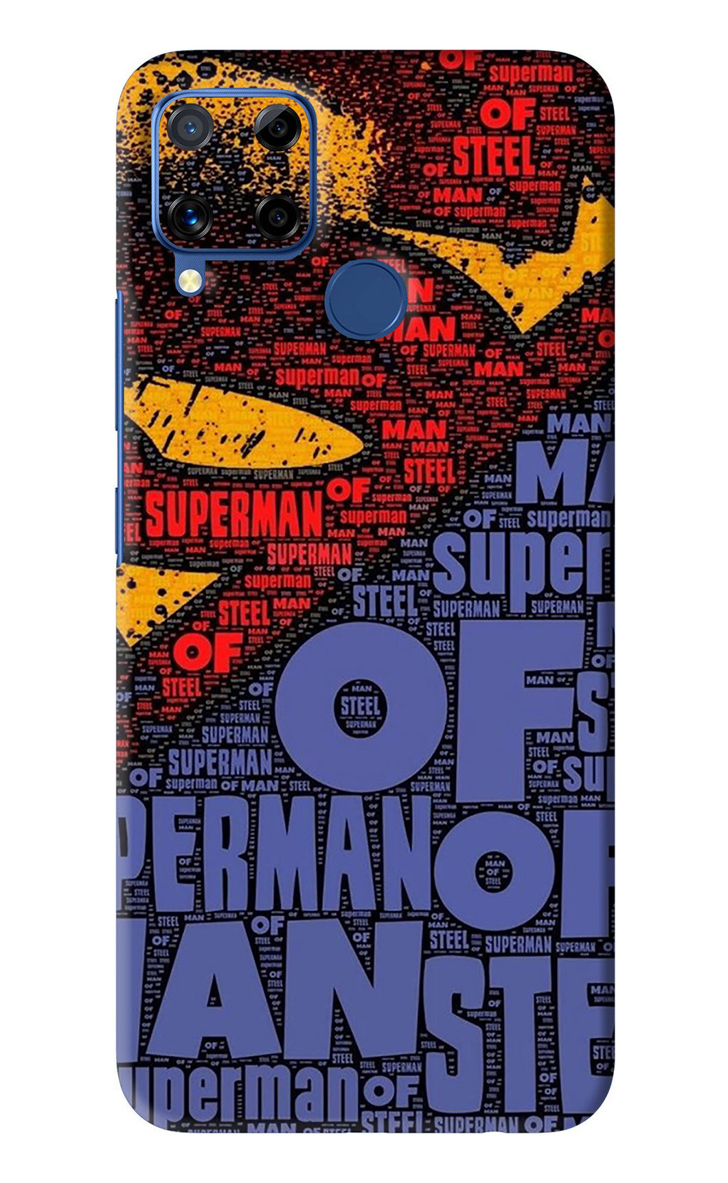 Superman Realme C15 Back Skin Wrap