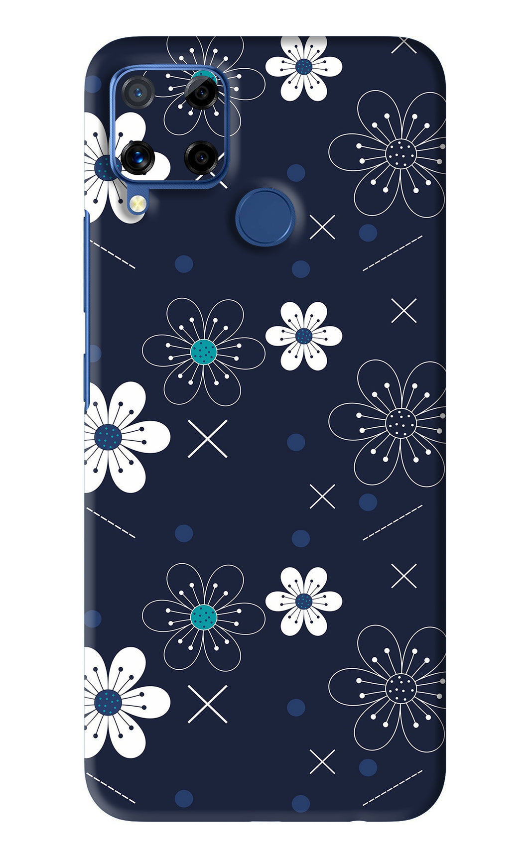 Flowers 4 Realme C15 Back Skin Wrap