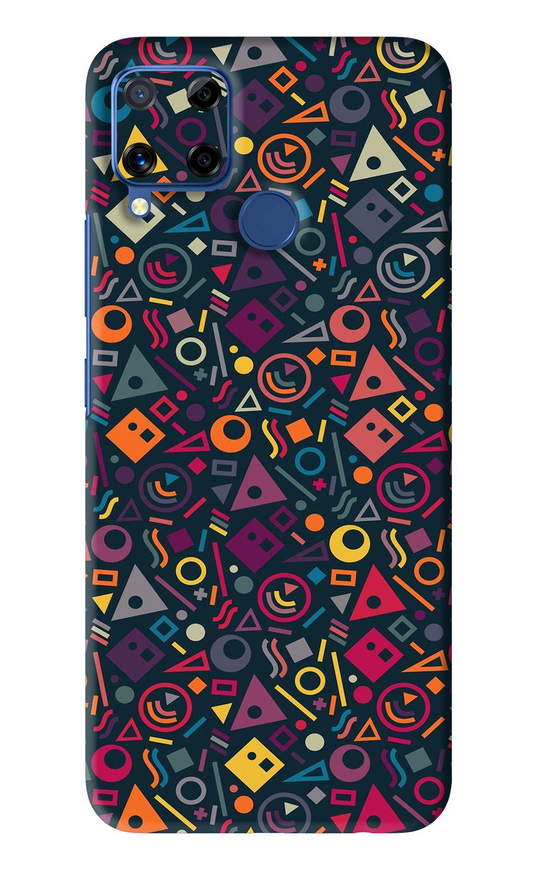 Geometric Abstract Realme C15 Back Skin Wrap