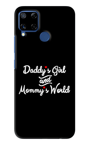Daddy's Girl and Mommy's World Realme C15 Back Skin Wrap